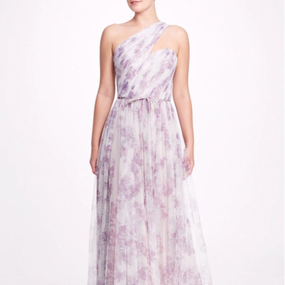 Marchesa Notte Capri Dress, Printed Lilac
